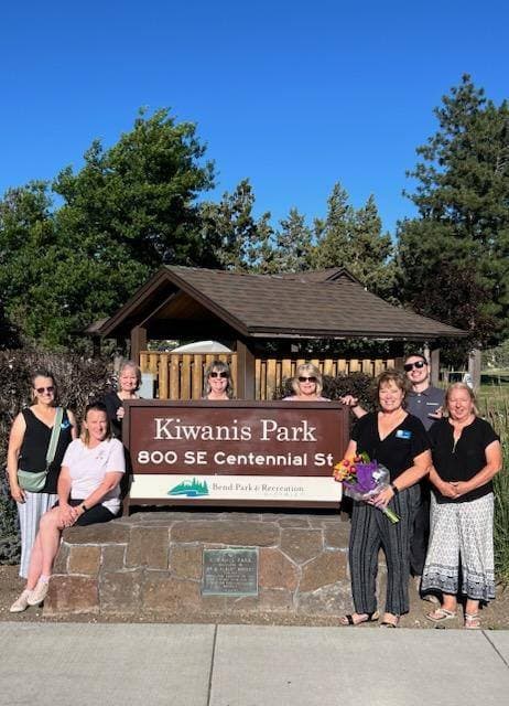 Kiwanis Club of Bend members at Kiwanis Park